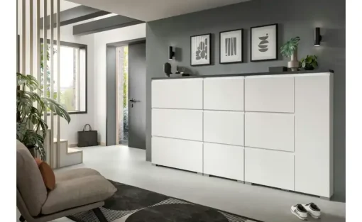 uno Schuhschrank | Deckplatte Grau | Möbel Höffner