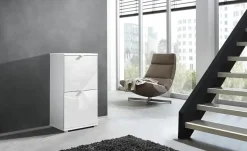 uno Schuhschrankkorpus Weiß Puzzle | 91 cm | Höffner