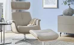 uno Sessel-Hocker-Set Arne | Grau | Möbel Höffner