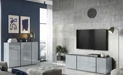 uno Sideboard Gaio | Silbergrau, Graphit | Höffner