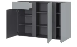 uno Sideboard Gaio | Silbergrau, Graphit | Höffner