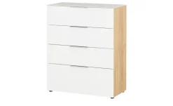 uno Sideboard Levi | Eiche (Nachbildung), Weiß