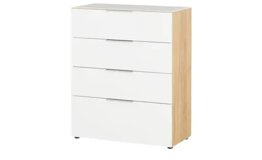 uno Sideboard Levi | Eiche (Nachbildung), Weiß