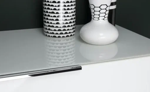 uno Sideboard Levi | Eiche (Nachbildung), Weiß