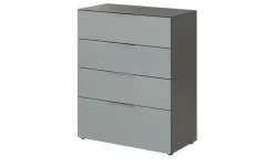 uno Sideboard Levi | Graphit, Silbergrau | Höffner