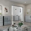 uno Sideboard Levi | Graphit, Silbergrau | Höffner