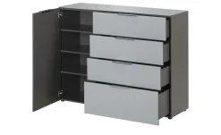 uno Sideboard Levi | Graphit, Silbergrau | Höffner