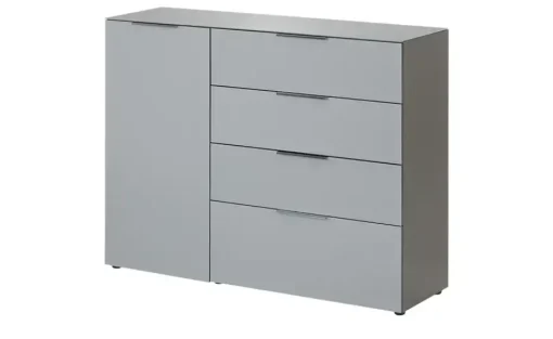uno Sideboard Levi | Graphit, Silbergrau | Höffner