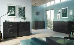 uno Sideboard Levi | Schwarz | Möbel Höffner