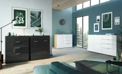 uno Sideboard Levi | Schwarz | Möbel Höffner
