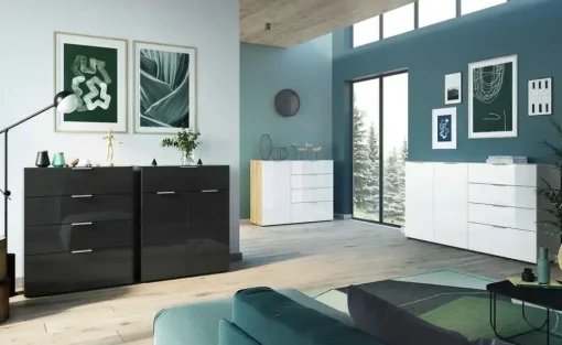uno Sideboard Levi | Schwarz | Möbel Höffner