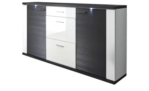 uno Sideboard  Titan | Weiß, Graphit | Möbel Höffner