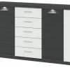 uno Sideboard Titan | Weiß, Graphit | Möbel Höffner