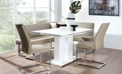 uno Säulentisch in Weißem Hochglanzlack Basti | Höffner