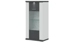 uno Vitrine  Titan | links, Spotbeleuchtung | Höffner