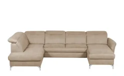 uno Wohnlandschaft Wildleder-Optik Basel | Beige, links