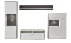 uno Wohnwand  Setto | Rechts, Schubkastendämpfer, Türdämpfer