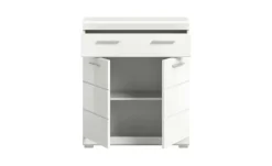 Unterschrank SCHLOONSEE, Breite 74cm, 2 Tür, 1 Schubkasten, 2 Fächer, MDF-Front in verschiedenen Farben erhältlich, Badmöbel, Badschrank, Kommode, Bad Schloonsee | Weiß, hochglanz