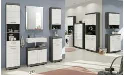 Unterschrank SCHLOONSEE, Breite 37cm, 1 Tür, 1 Schubkasten, 2 Fächer, MDF-Front in verschiedenen Farben erhältlich, Badmöbel, Badschrank, Kommode, Bad Schloonsee | hochglanz