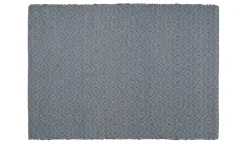 URBANARA Webteppich Padrelo | 90x130 cm, Blau, Beige
