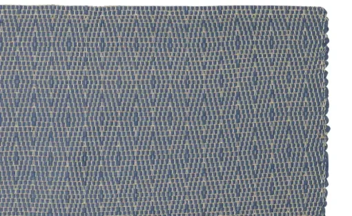 URBANARA Webteppich Padrelo | 90x130 cm, Blau, Beige