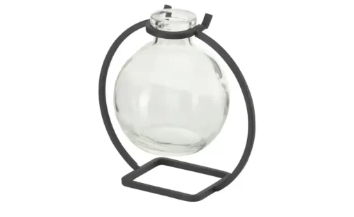 Vase mit Metallständer | Möbel Höffner