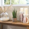 Vase mit Steinboden | transparent, Beige | Höffner