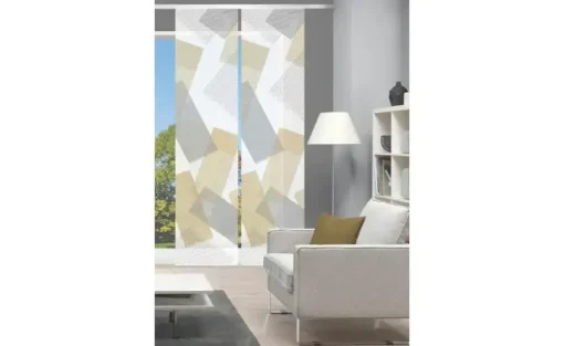 VISION S Schiebevorhang | 2er-Set, Goldfarben | Höffner