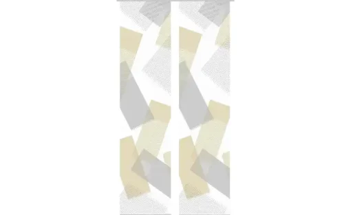 VISION S Schiebevorhang | 2er-Set, Goldfarben | Höffner