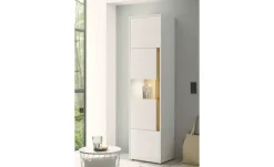 Vitrine Cande | 3 Stück, Weiß, Eiche (Nachbildung)
