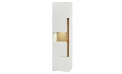 Vitrine Cande | 3 Stück, Weiß, Eiche (Nachbildung)