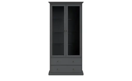 Vitrine Chester | Grau, matt | Möbel Höffner