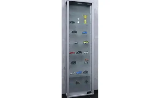 Vitrine Edana | silberfarben | Möbel Höffner