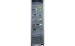 Vitrine Edana | silberfarben | Möbel Höffner