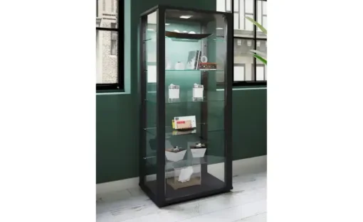 Vitrine Kavisa | Schwarz | Möbel Höffner