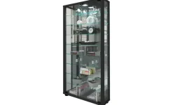 Vitrine Lumo | Schwarz, Schwarz | Möbel Höffner