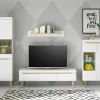 Vitrine  mit Soft-Close Malaren | Weiß, Eiche (Nachbildung)