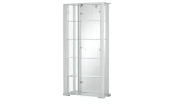 Vitrine, 2-türig Filaga | silberfarben, transparent