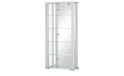 Vitrine, 2-türig Filaga | silberfarben, transparent