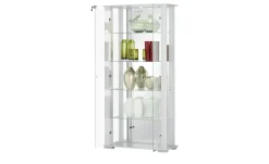 Vitrine, 2-türig Filaga | silberfarben, transparent