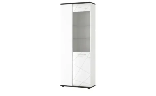 Vitrine Venedig | Tür mit Glaseinsatz rechts | Höffner