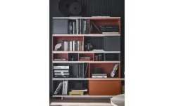 VOX Bücherregal Balance | Terracotta, Graphit, Eiche (Nachbildung)
