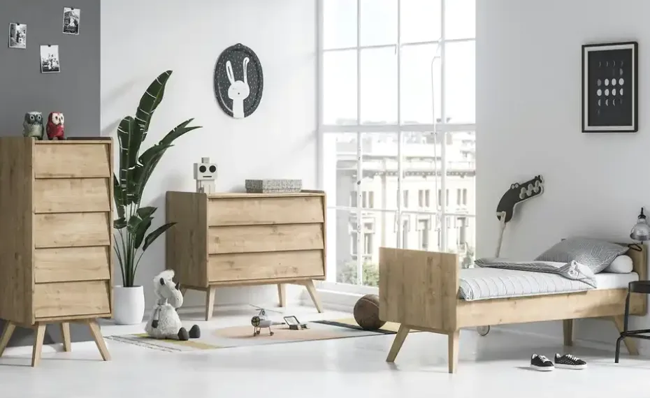 VOX Hochkommode Vintage Baby | Eiche (Nachbildung)