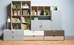VOX Kommode Stige | 94 cm, Grau | Möbel Höffner