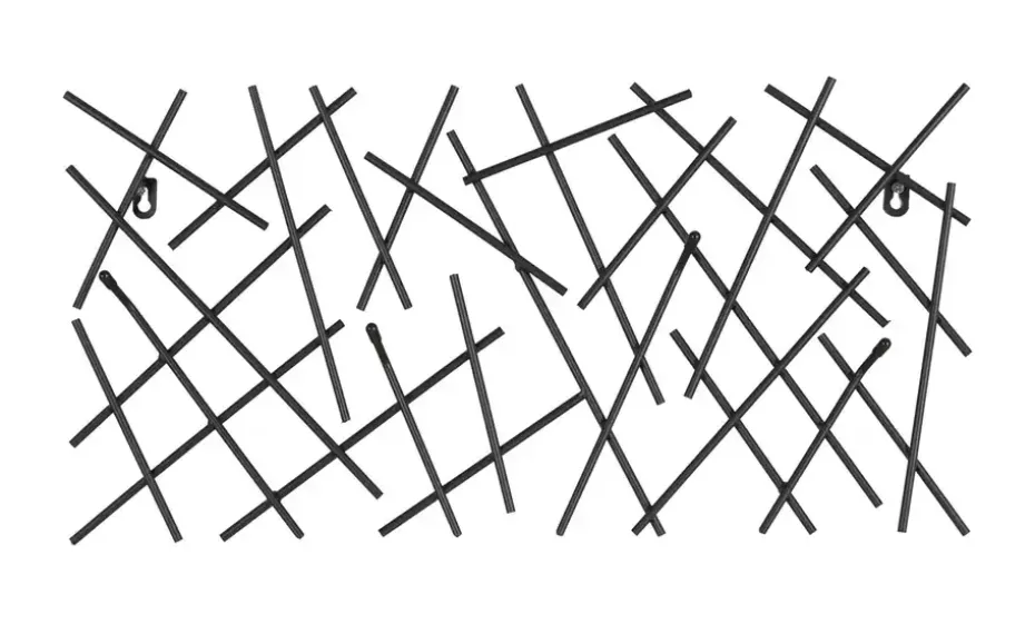 Wandgarderobe Mikado | Schwarz | Möbel Höffner