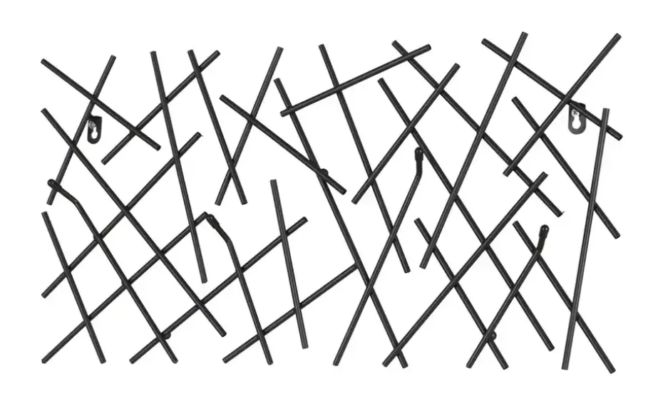 Wandgarderobe Mikado | Schwarz | Möbel Höffner