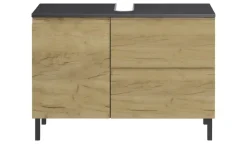 Waschbeckenunterschrank Seddiner See | Eiche (Nachbildung), Graphit