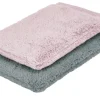 Waschhandschuh (16 x 21cm), 2er-Set Altrosa-Anthrazit Kuschel Wuschel