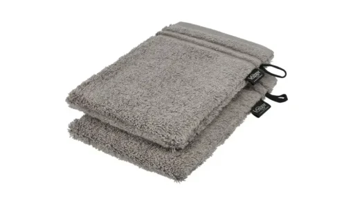 Waschhandschuh (16 x 21cm), 2er-Set Grau (Peppelstone) Vienna Supersoft