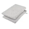 Waschhandschuh (16 x 21cm), 2er-Set Grau (Stein) 4006